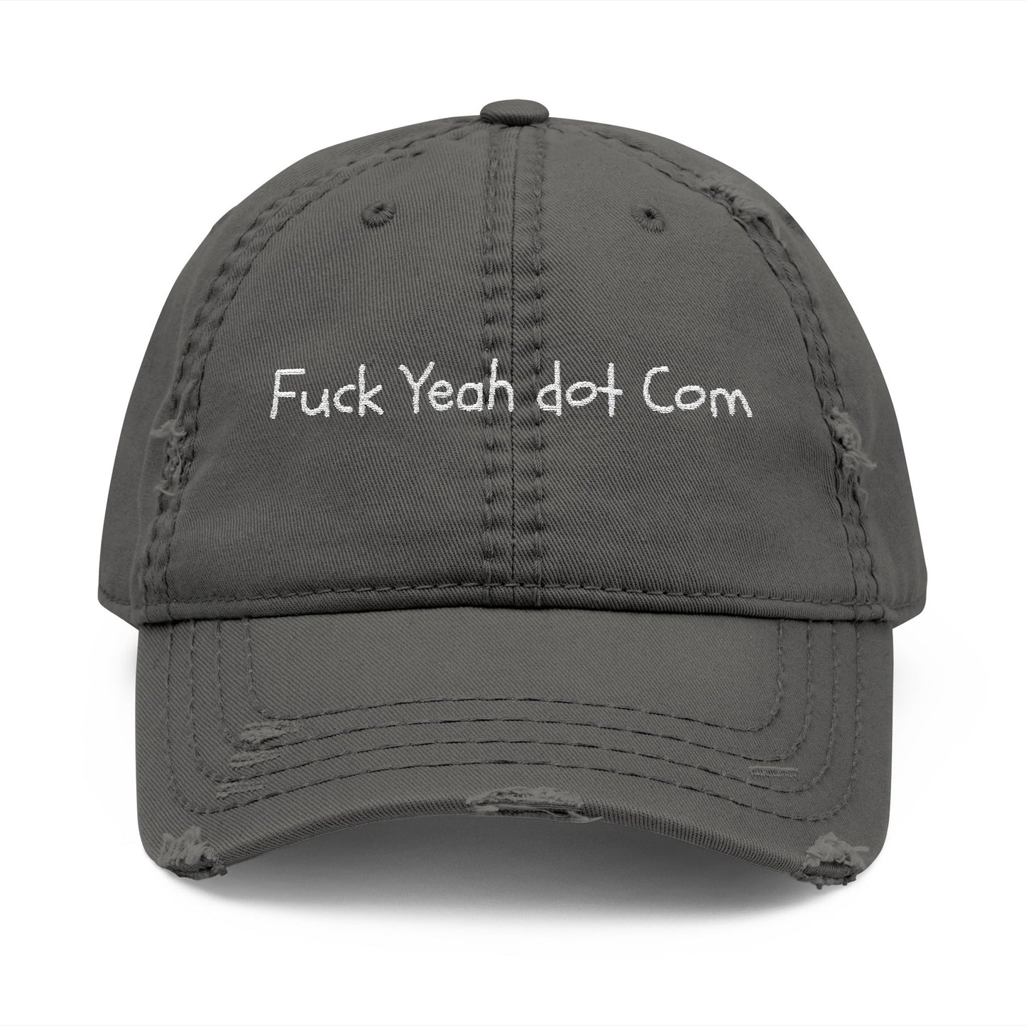 Fuck Yeah dot Com Distressed Dad Hat