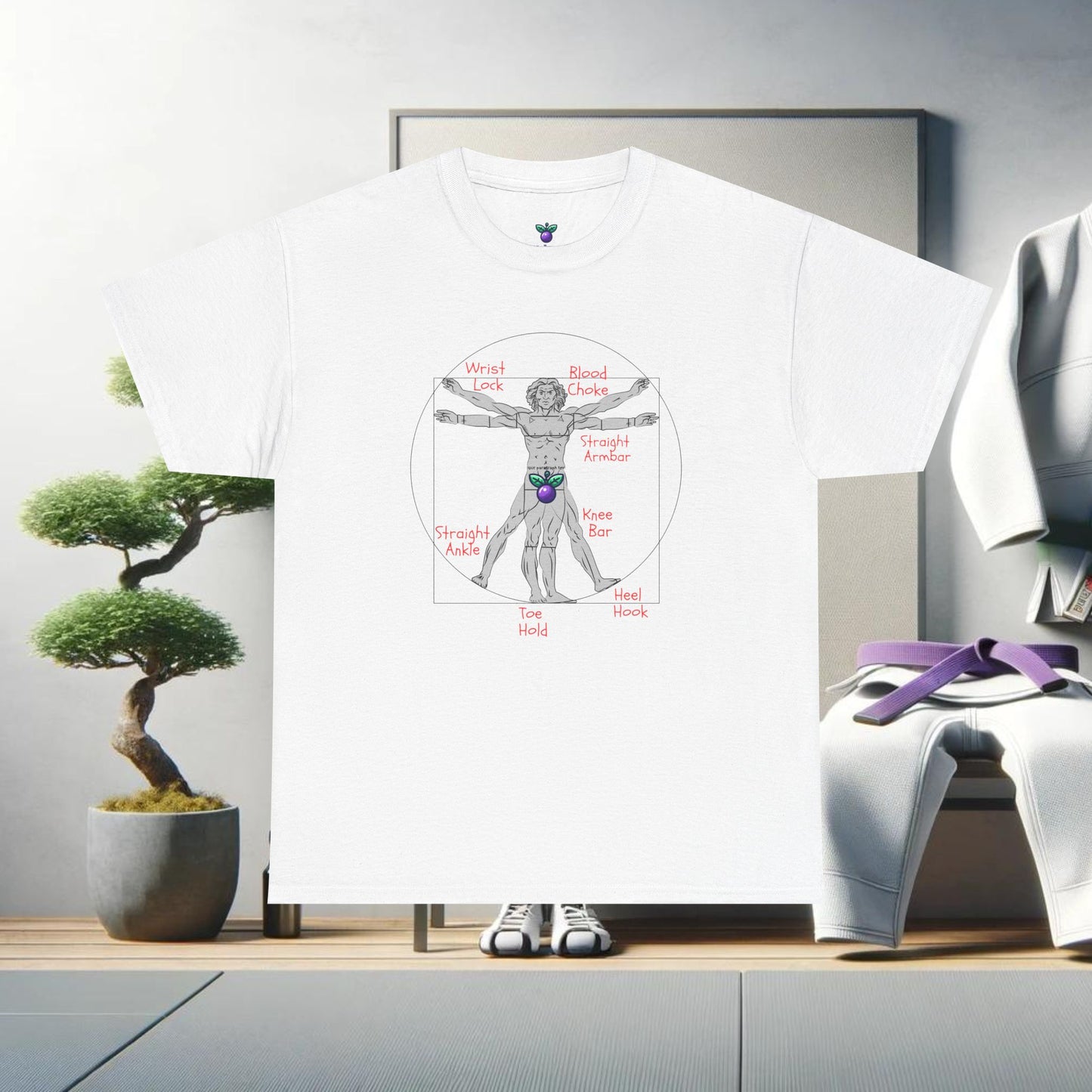 Jiu Jitsu Vitruvian Man Tee