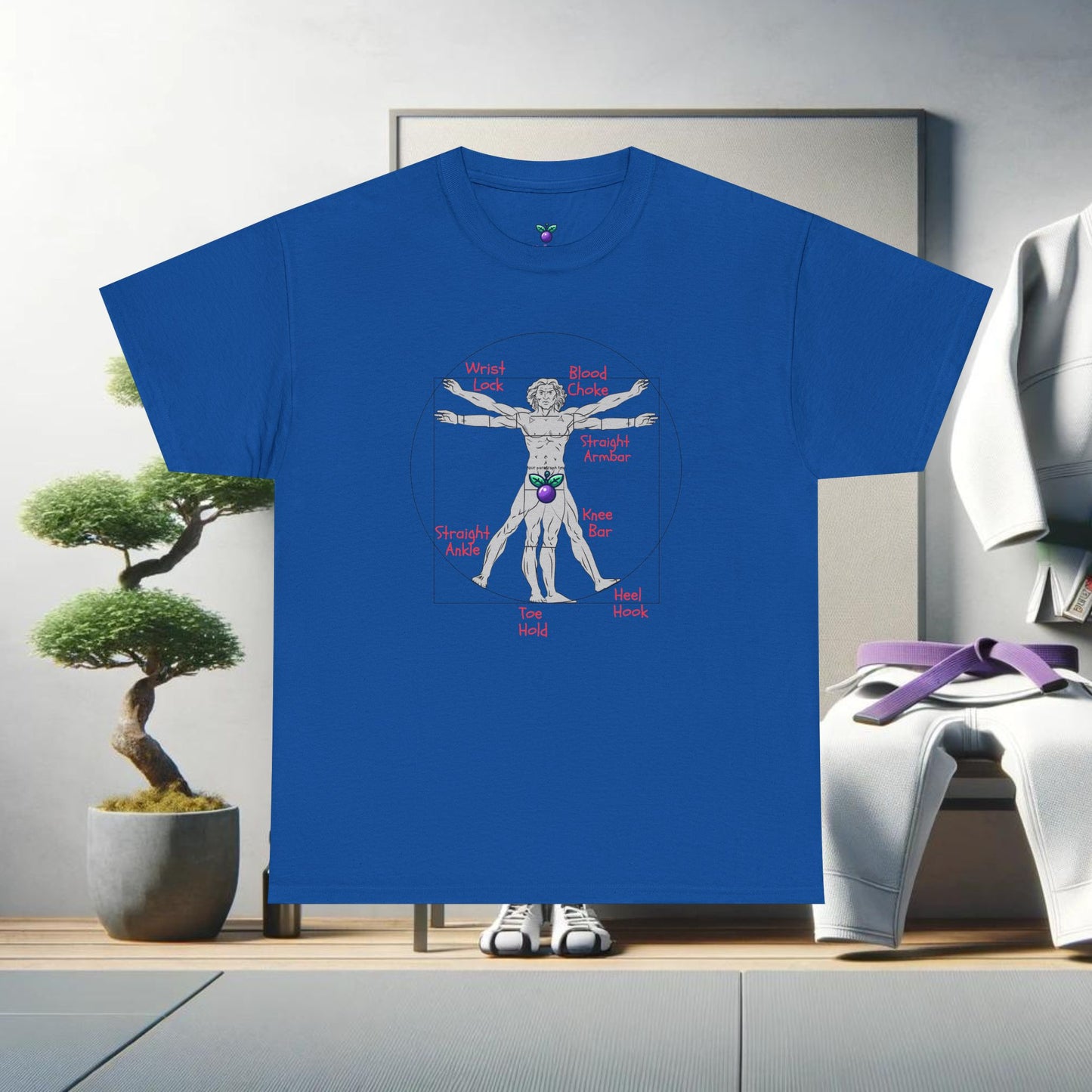 Jiu Jitsu Vitruvian Man Tee