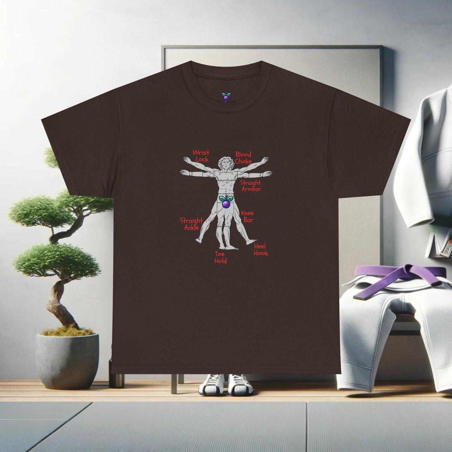Jiu Jitsu Vitruvian Man Tee