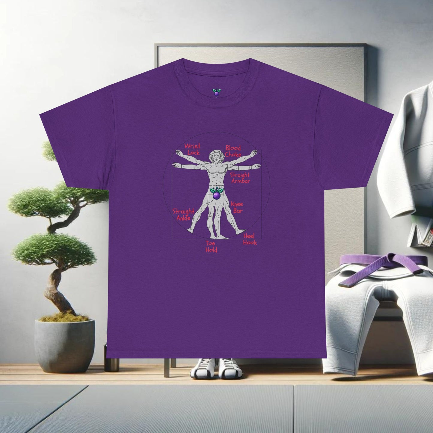 Jiu Jitsu Vitruvian Man Tee